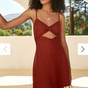 By Anthropologie Strappy Cutout Mini Dress
